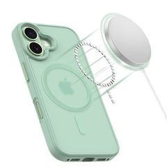 Tech-Protect MagMat MagSafe Case for iPhone 17 - Transparent Green-thumb-3