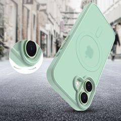 Tech-Protect MagMat MagSafe Case for iPhone 17 - Transparent Green-thumb-4