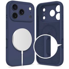 Tech-Protect Silicone MagSafe Case for iPhone 17 Pro Max - Navy Blue-thumb-1