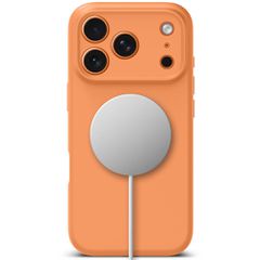 Tech-Protect Silicone MagSafe Case for iPhone 17 Pro - Orange-thumb-2