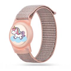 Tech-Protect Nylon Strap for Apple AirTag 1/2 - Pink