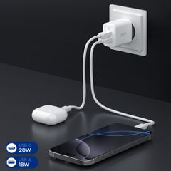 Spigen Essential EE202EU 20W Wall Charger - White-thumb-3