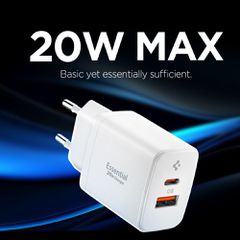 Spigen Essential EE202EU 20W Wall Charger - White-thumb-4