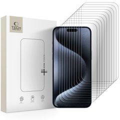Tech-Protect Tempered Glass Bundle 10-pack for iPhone 15 Pro Max-thumb-0