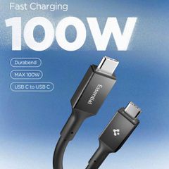 Spigen EB10020CC USB-C Cable 100W 200cm - Black-thumb-1