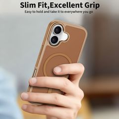 Tech-Protect BasicMag MagSafe Case for iPhone 17 - Brown-thumb-4