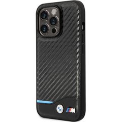 BMW Leather Carbon Case for iPhone 13 Pro Max - Black-thumb-1