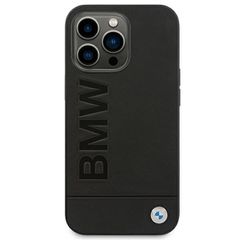 BMW Leather Stamp Case for iPhone 14 Pro - Black-thumb-2