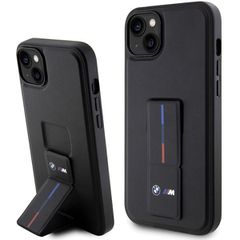 BMW Grip Stand Hot Stamp Case for iPhone 14 Plus / 15 Plus - Black
