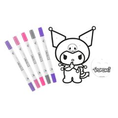 Hello Kitty Kuromi Colouring set-thumb-1