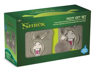 SHREK - Donkey - Fuzzy Gift Set - Notebook + 14,9oz Mug + Keychain
