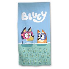 Bluey microfibre beach towel