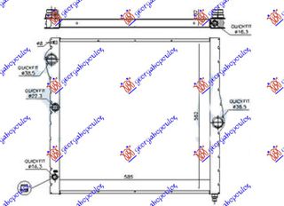 ΨΥΓΕΙΟ 4.4 (50i) ΒΕΝΖΙΝΗ - 3.0 (50d) ΠΕΤΡΕΛΑΙΟ (585x580x32) (ΟΛΟ ΑΛΟΥΜΙΝΙΟ) (MAHLE BEHR) — BMW X5 2007-2010