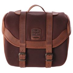 [cargr_clean_title(Longride Longride, click-on Retro saddlebag waxed cotton. Brown)]