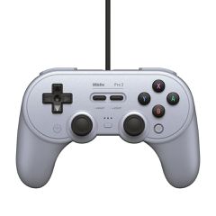 8BitDo Pro2 Wired Gamepad Grey Ed. / Nintendo Switch 2