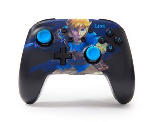PowerA Enhanced Wireless Controller With Lumectra Etched - Wake Up Link (Nintendo Switch) / Nintendo Switch-thumb-1