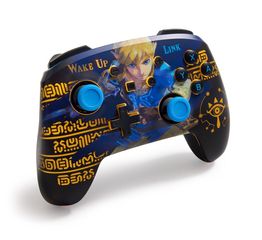 PowerA Enhanced Wireless Controller With Lumectra Etched - Wake Up Link (Nintendo Switch) / Nintendo Switch-thumb-2
