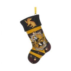 Harry Potter Hufflepuff Stocking Hanging Ornament / Fan Shop and Merchandise