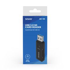 SAVIO SD card reader, USB 3.0, AK-64-thumb-3