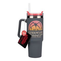 Stranger Things 5 900ml Insulated Cup and Straw / Fan Shop and Merchandise