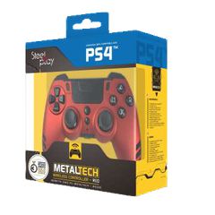 STEELPLAY - MetalTech Wireless Controller - RED / PlayStation 4-thumb-1