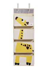 3 Sprouts - Hanging Wall Organizer - Yellow Giraffe / Baby and Children