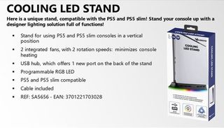 Subsonic Cooling Led Stand - PS5/PS5 Slim / PlayStation 5-thumb-2
