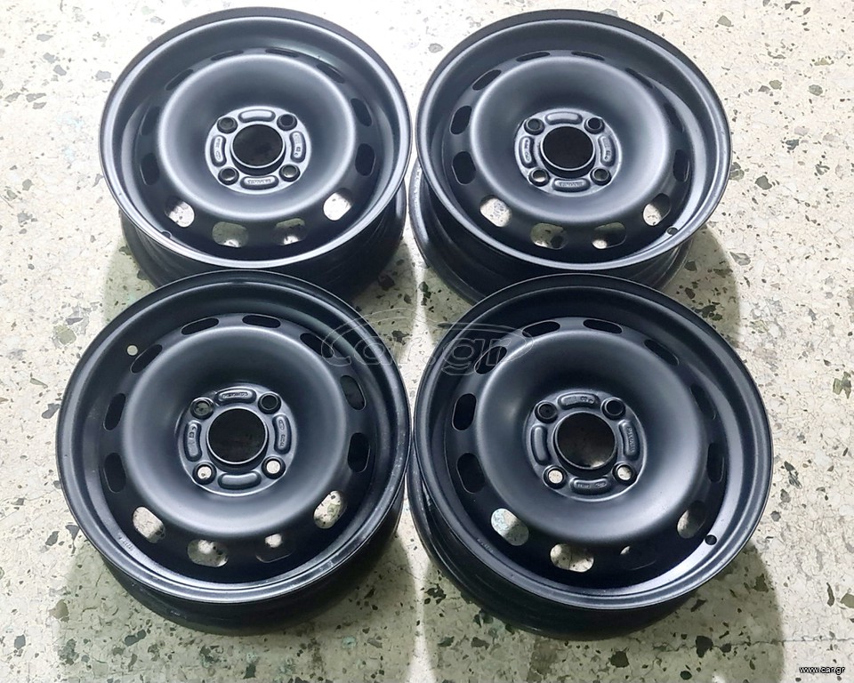 Ζάντες ατσάλινες 14" γνήσιες από Ford Fiesta, 4x108, 4 τεμάχια