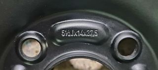 Ζάντες ατσάλινες 14" γνήσιες από Ford Fiesta, 4x108, 4 τεμάχια-thumb-3