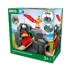 BRIO - Crane and Mountain Tunnel (33889)-thumb-1