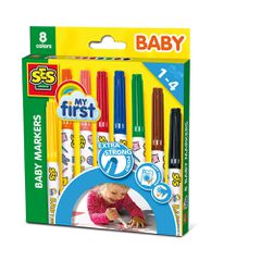 SES Creative - Baby markers, 8 colours - (S00299) / Toys