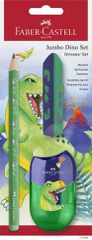 Faber-Castell - Pencil Set Dinosaur Jumbo GP + Accessories (111529) / Toys