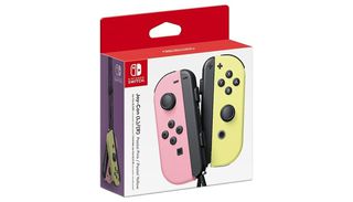 Joy Con Pair Pastel Pink/Pastel Yellow / Nintendo Switch