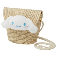 HELLO KITTY - Cinnamoroll - Straw crossbody bag 13.8x11.5cm