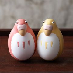 THE BOY AND THE HERON - Red & Yellow bird - 2 Figure Set 7.6cm