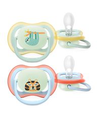 Philips Avent - Ultra air soother, Nighttime, 0-6m, light blue/light green / Baby and Children