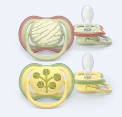 Philips Avent - Ultra air soother, 18m+, light green/yellow / Baby and Children