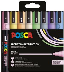 Posca - Medium Tip Pen - Pastel colors, 8 pc (401669) / Toys