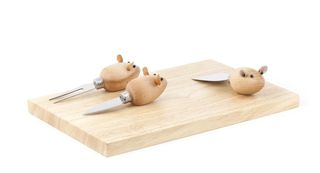 Cheese Board And 3 Mouse Knives (CHS07) / Gadgets