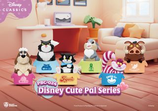 DISNEY - Cute Pal Pull Black Car - Set 6 Fig. Blind Box 5cm