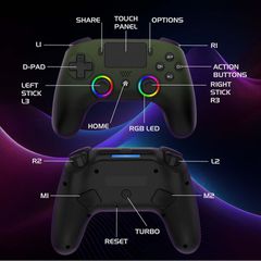 Subsonic - Wireless LED Controller - PS5 (Green) / PlayStation 5-thumb-3