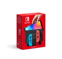 Nintendo Switch OLED Console with Joy-Con Blue and Red / Nintendo Switch