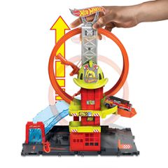 Hot Wheels City Super Fire Station-thumb-3