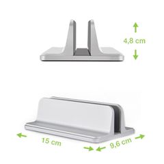 Techly Vertical Aluminum Notebook Stand-thumb-1
