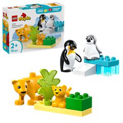 LEGO - DUPLO Town - Wild Animal Families: Penguins & Lions (10442) / Toys