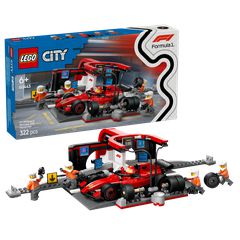 LEGO - LEGO City - F1® Pit Stop & Pit Crew with Ferrari Car (60443) / Toys