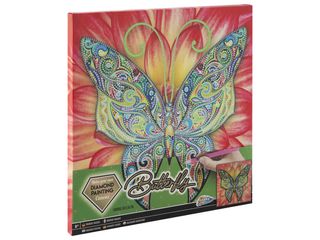 Grafix - Diamond Painting on Canvas Butterfly 30 x 30 cm - (K-260009) / Toys