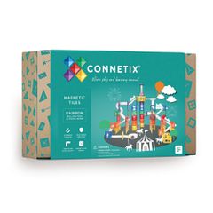 Connetix - Rainbow Ball Run Pack 92 Pieces - (CT-R-00092-BR) / Toys