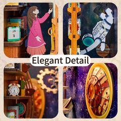 BOOK NOOK KIT - DIY- Interstellar - 247PCS + LED Light-thumb-3