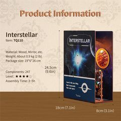 BOOK NOOK KIT - DIY- Interstellar - 247PCS + LED Light-thumb-4